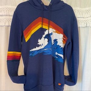 Aviator Nation pullover Hoodie Mountain Wave